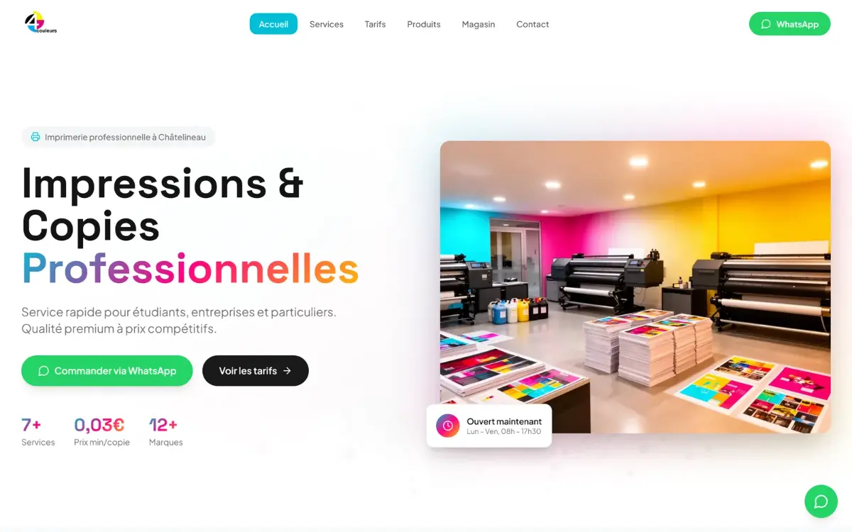 Website of 4Couleur