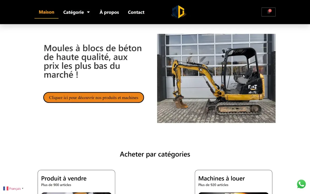 Website of M-B Construction