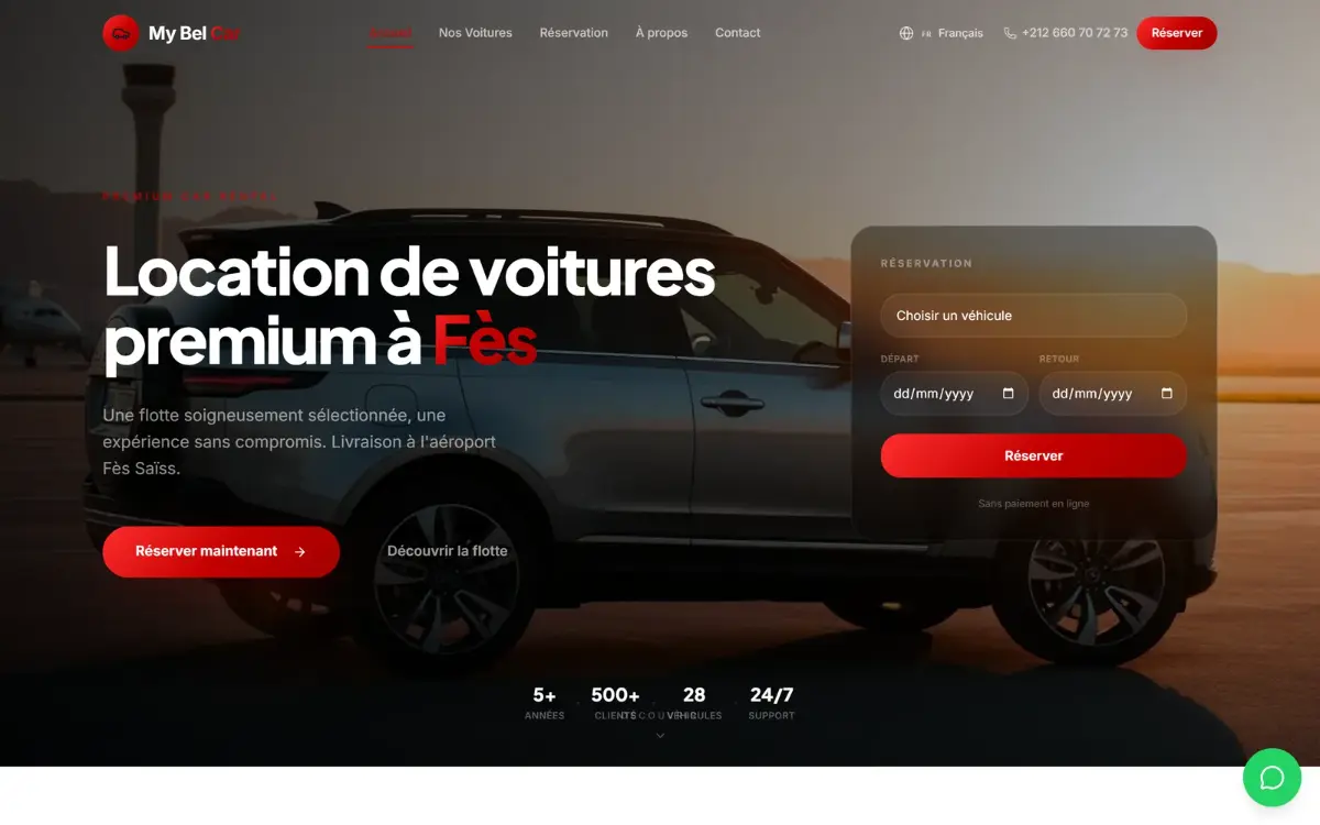 Website of My Bel Car
