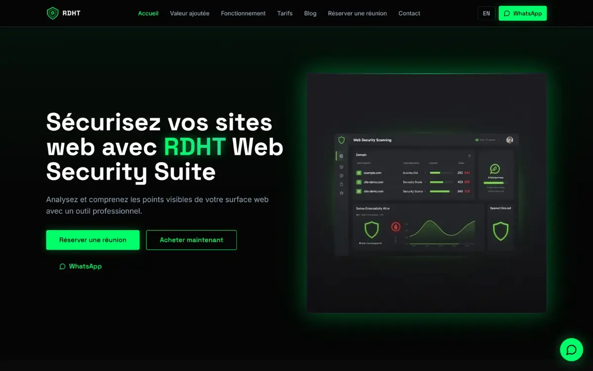 Website of RDHT Security
